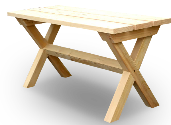 Natürliches aus Holz Hüttentisch, Gartentisch aus Douglasie