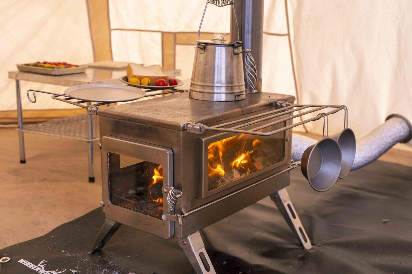 Winnerwell® Nomad PLUS Double View External Air L-sized Wood Burning Tent Stove
