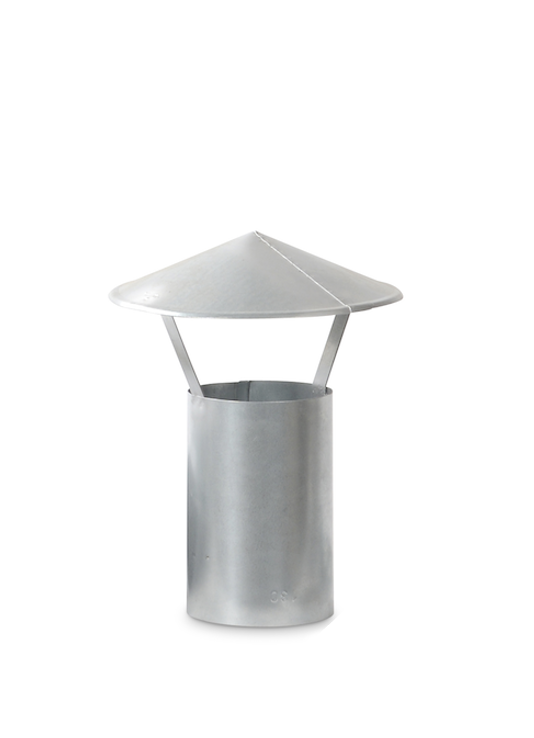 JOST Regenrohrhut D130 mm aluminiert JOST Regenrohrhut D130 mm aluminiert