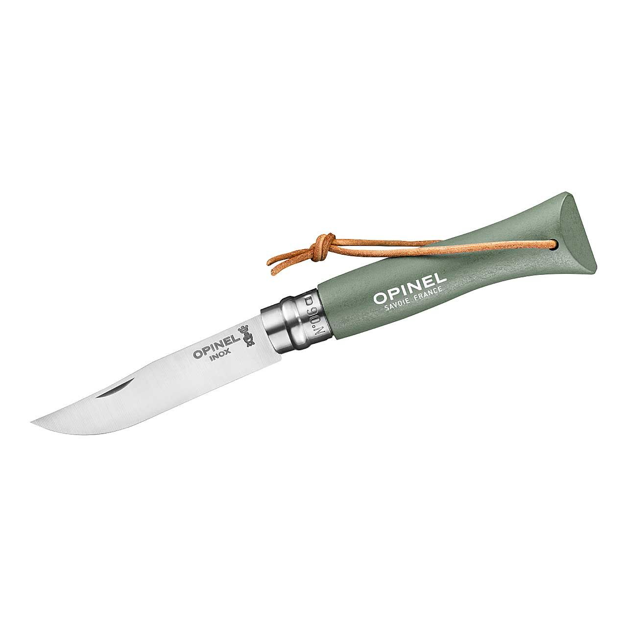Opinel Taschenmesser No 06 COLORAMA, moosgrün, rostfrei, Kordel Opinel Taschenmesser No 06 COLORAMA, moosgrün, rostfrei, Kordel