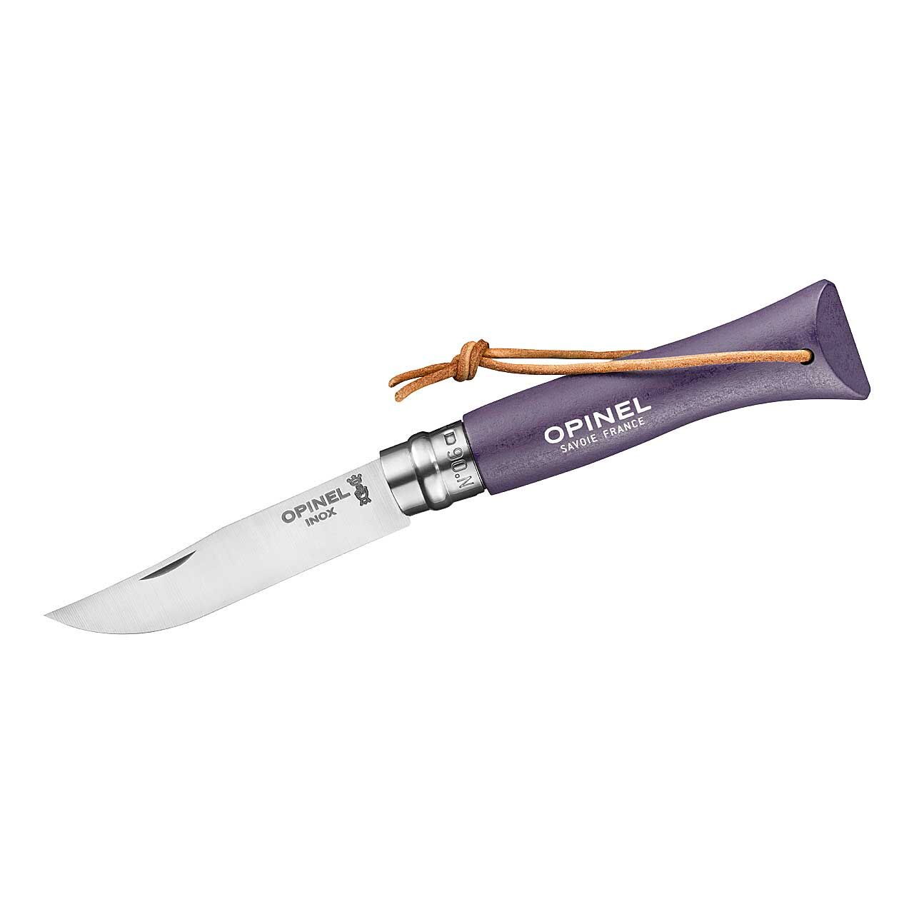 Opinel Taschenmesser No 06 COLORAMA, flieder, rostfrei, Kordel Opinel Taschenmesser No 06 COLORAMA, flieder, rostfrei, Kordel