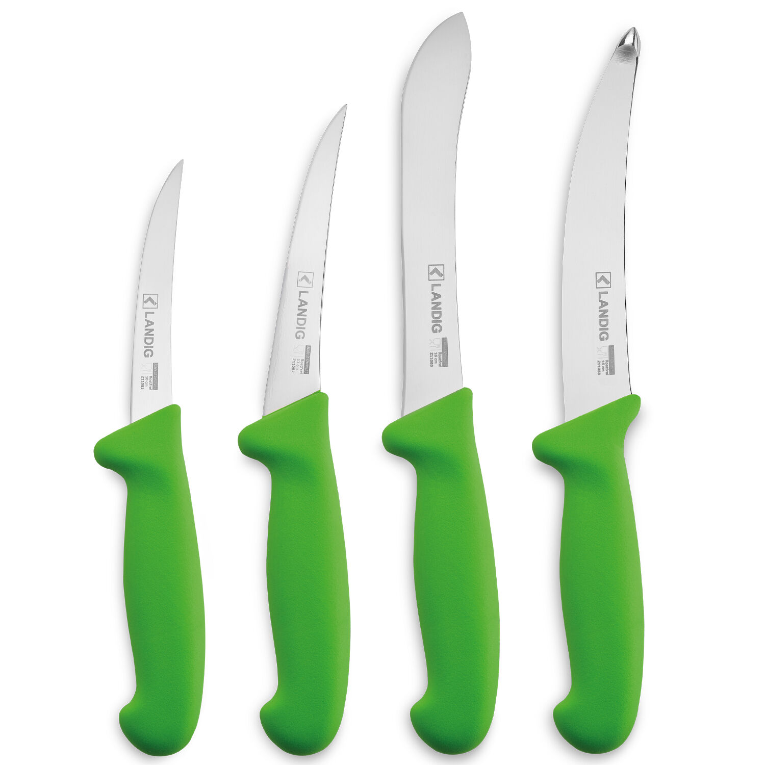 Landig Profi-Messerset 4-teilig (grün)