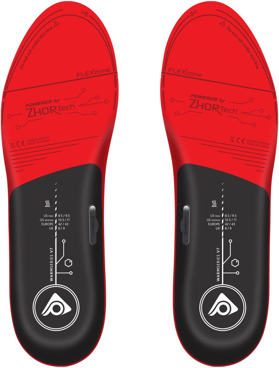 Digitsole-Beheizbare-Einlegesohlen-Warmseries-V7-Unterseite Digitsole Beheizbare Einlegesohlen Warmseries V7 Unterseite