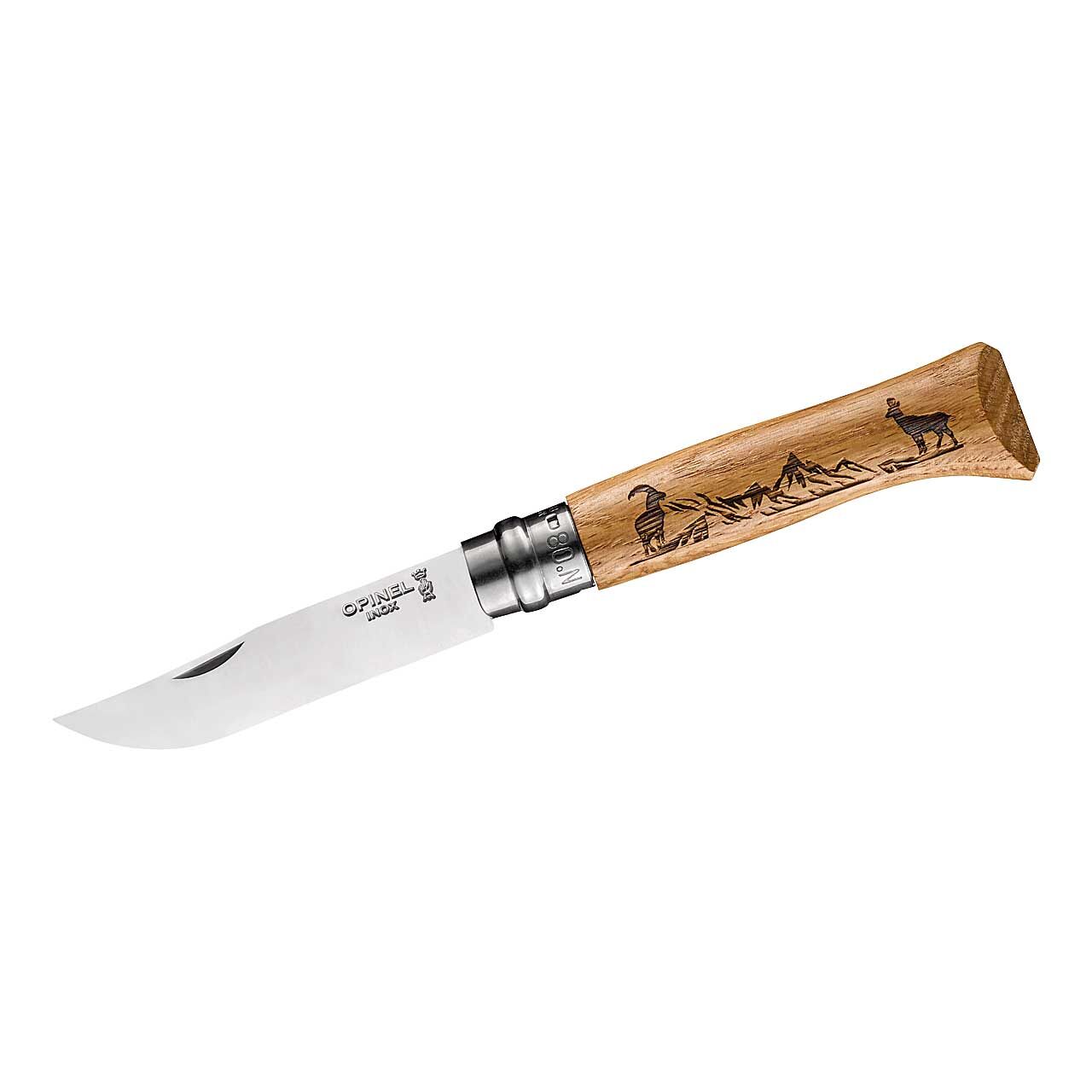 Opinel-Messer-No-8-Animalia-Motiv-Gams Opinel Messer, No. 8, Animalia, Motiv Gams